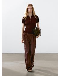 MASSIMO DUTTI - Jersey Polo Punto Con Algodón - Lyst