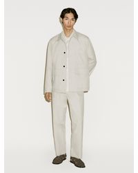 MASSIMO DUTTI - Hemdjacke Aus Crêpe Mit Baumwolle – Limited Edition - Lyst