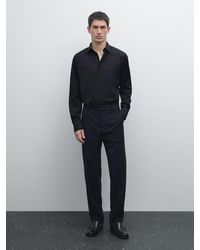 MASSIMO DUTTI - Camicia Slim Fit Stretch - Lyst