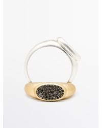 MASSIMO DUTTI - Shimmery Ring Set - Lyst