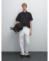 MASSIMO DUTTI - Polo Manches Courtes Texturé - Lyst