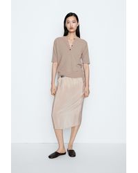 MASSIMO DUTTI - Studio Button-Detail Knit Sweater - Lyst