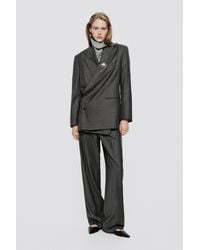 MASSIMO DUTTI - Oversize Double-Breasted Suit Blazer - Lyst