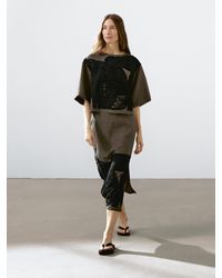 MASSIMO DUTTI - Midirock Mit Farblich Abgesetzten Bändern - Lyst