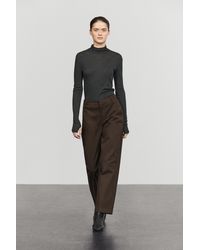 MASSIMO DUTTI - Stretch Cotton Blend Pants - Lyst