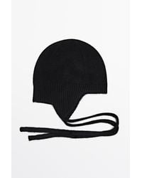 MASSIMO DUTTI - 100% Cashmere Tie-Detail Bonnet - Lyst