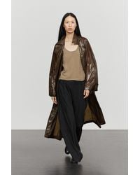 MASSIMO DUTTI - Long Flowing Trench Coat - Lyst