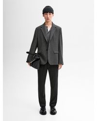 MASSIMO DUTTI - Wool Blend Blazer - Lyst