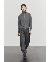 MASSIMO DUTTI - 100% Cashmere Ribbed Knit Cardigan - Lyst