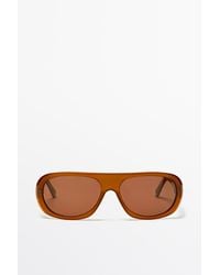 MASSIMO DUTTI - Wraparound Sunglasses - Lyst