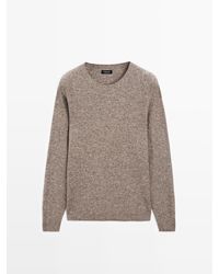 MASSIMO DUTTI - Naadloze Tricot Trui Van Wolmix - Lyst