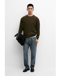 MASSIMO DUTTI - 100% Cashmere Rib Knit Sweater - Lyst