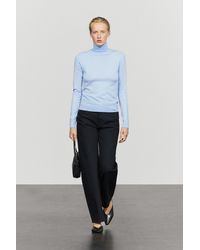 MASSIMO DUTTI - Wool-Blend Turtleneck Knit Sweater - Lyst