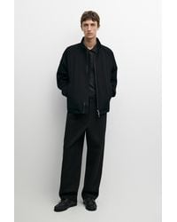 MASSIMO DUTTI - Barrel Fit Pleated Pants - Lyst