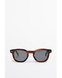 MASSIMO DUTTI - Round Sunglasses - Lyst