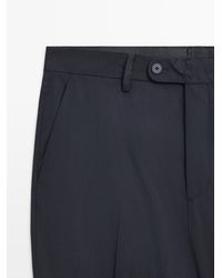 MASSIMO DUTTI - Cool Wool Blend Suit Pants - Lyst