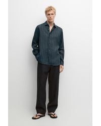 MASSIMO DUTTI - 100% Linen Regular Fit Striped Shirt - Lyst