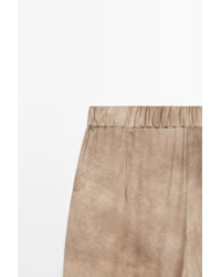 MASSIMO DUTTI - Flowing Pants With Tie-Hem Detail - Lyst