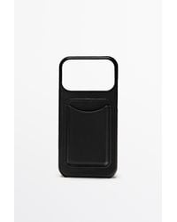 MASSIMO DUTTI - Nappa Leather Iphone 17 Pro Max Case - Lyst
