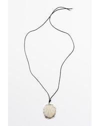 MASSIMO DUTTI - Shell And Stone Pendant Necklace - Lyst