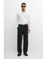 MASSIMO DUTTI - Regular Fit Twill Melange 100% Cotton Shirt - Lyst