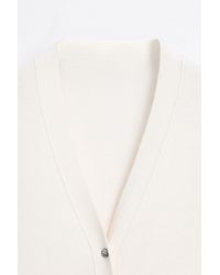 MASSIMO DUTTI - Silk Blend Bodysuit With Button Detail - Lyst