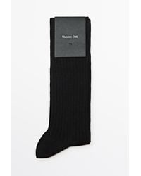 MASSIMO DUTTI - Ribbed Dress Socks - Lyst