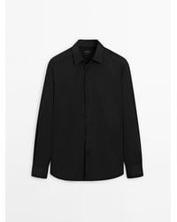 MASSIMO DUTTI - Slim Fit Stretch Shirt - Lyst