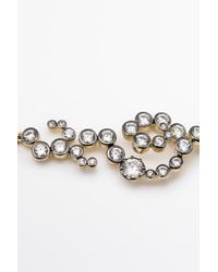 MASSIMO DUTTI - Spiral Rhinestone Dangle Earrings - Lyst