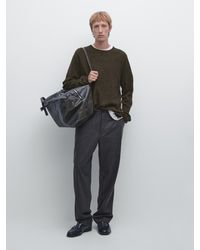 MASSIMO DUTTI - Seamless Wool Blend Knit Sweater - Lyst