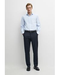 MASSIMO DUTTI - Tailored Fit Striped Slim Fit Shirt - Lyst