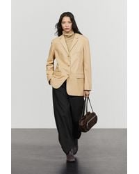 MASSIMO DUTTI - Nappa Leather Blazer - Lyst