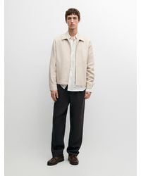 MASSIMO DUTTI - 100% Linen Total Look Bomber Jacket - Lyst