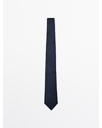 MASSIMO DUTTI - Cravatta A Puntini 100% Seta - Lyst