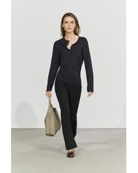 MASSIMO DUTTI - 100% Cotton Long Sleeve T-Shirt - Lyst