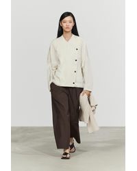 MASSIMO DUTTI - Fluid Wrap-Front Shirt With Button Detail - Lyst
