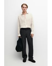 MASSIMO DUTTI - 100% Linen Regular Fit Striped Shirt - Lyst