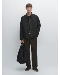 MASSIMO DUTTI - Giacca Con Dettaglio Sul Collo - Lyst
