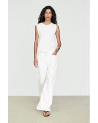 MASSIMO DUTTI - 100% Cotton Sleeveless Top - Lyst