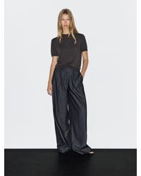 MASSIMO DUTTI - Jeans Wide Leg Tiro Alto Con Cinturón - Lyst