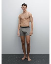 MASSIMO DUTTI - Boxer Con Vita Nera - Lyst