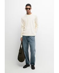 MASSIMO DUTTI - 100% Cotton Long Sleeve T-Shirt - Lyst
