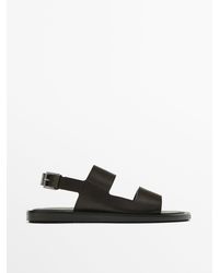 COS Leather Fisherman Sandals in Black for Men | Lyst