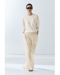 MASSIMO DUTTI - Fine-Knit Wool Blend Sweater - Lyst