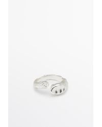 MASSIMO DUTTI - Textured Open Ring - Lyst