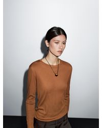 MASSIMO DUTTI - Shirt Aus 100 Baumwolle Mit Detail Am Kragen - Lyst