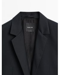 MASSIMO DUTTI - 100% Extra Fine Wool Two-Button Blazer - Lyst