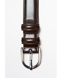 MASSIMO DUTTI - Nappa Leather Dress Belt With Double Loop - Lyst