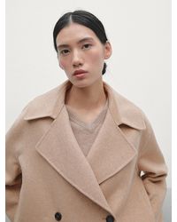 MASSIMO DUTTI - Kurze Jacke Aus Wollmischgewebe - Lyst