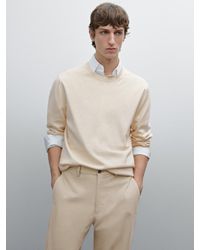 MASSIMO DUTTI - Strickpullover Aus Baumwollmischgewebe - Lyst